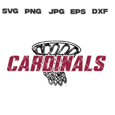 10052 Cardinals SVG Cardinals Basketball SVG Basketball Team SVG Cricut Files Digital Download T Shirt Design Silhouette Files