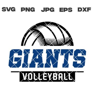 10055 Giants SVG Giants Volleyball SVG Volleyball svg png jpg dxf eps Cricut Files Digital Download Silhouette Instant Download