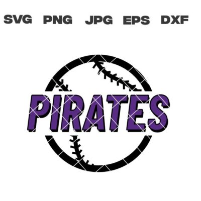 10059 Pirates SVG Pirates Baseball SVG Baseball Team SVG Cricut Files Digital Download T Shirt Design Silhouette Files Instant Download