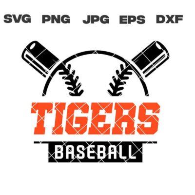 10088 Tigers SVG Tigers Baseball SVG Baseball Team svg png jpg dxf eps Cricut Files Digital Download Silhouette Instant Download