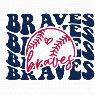 1009 Braves Baseball SVG PNG Stacked Braves svg Braves svg Braves Shirt svg Braves Cheer svg Braves Mom svg Cricut Digital Download