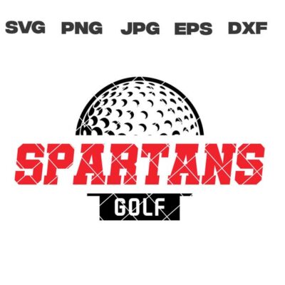 10102 Spartans SVG Spartans Golf SVG Golf svg png jpg dxf eps Cricut Files Digital Clip Art Sublimation Vector Instant Download