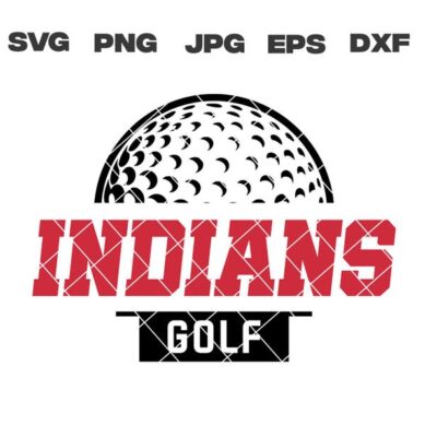 10131 Indians SVG Indians Golf SVG Golf svg png jpg dxf eps Cricut Files Digital Clip Art Sublimation Vector Instant Download