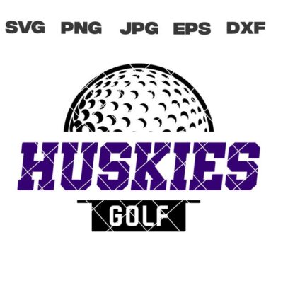 10132 Huskies SVG Huskies Golf SVG Golf svg png jpg dxf eps Cricut Files Digital Clip Art Sublimation Vector Instant Download