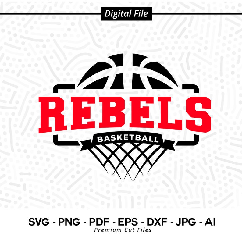 1014 Basketball SVG PNG Rebels Basketball svg Rebel Basketball svg Rebel Basketball Clipart Cricut Cut Files SVG for Shirts Cheer Shirt