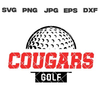 10142 Cougars SVG Cougars Golf SVG Golf svg png jpg dxf eps Cricut Files Digital Clip Art Sublimation Vector Instant Download