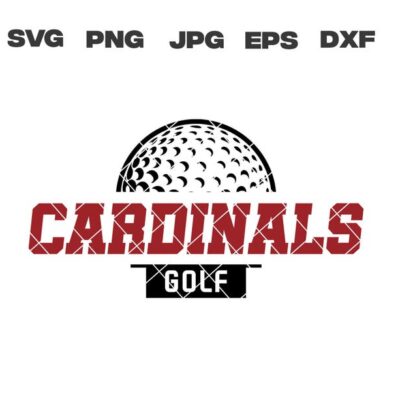 10144 Cardinals SVG Cardinals Golf SVG Golf svg png jpg dxf eps Cricut Files Digital Clip Art Sublimation Vector Instant Download