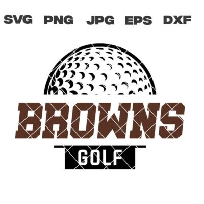 10147 Browns SVG Browns Golf SVG Golf svg png jpg dxf eps Cricut Files Digital Clip Art Sublimation Vector Instant Download