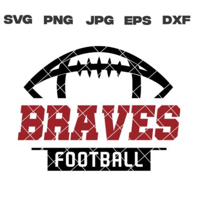 10166 Braves SVG Braves Football SVG Football Team svg png jpg dxf eps Cricut Files Digital Download Silhouette Instant Download