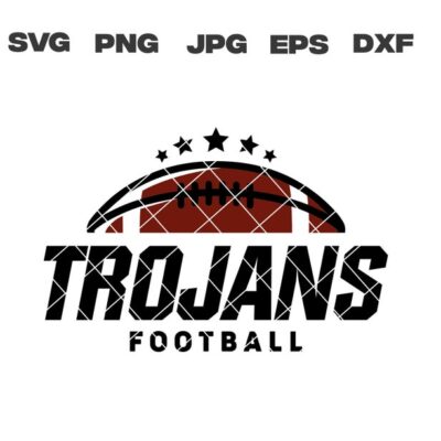 10168 Trojans SVG Trojans Football SVG Football Team svg png jpg dxf eps Cricut Files Digital Download Silhouette Instant Download