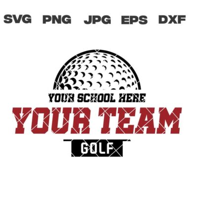 10172 Personalized Golf SVG Golf svg Golf Custom Team Mascot Designs svg png jpg eps dxf for Cricut Sublimation