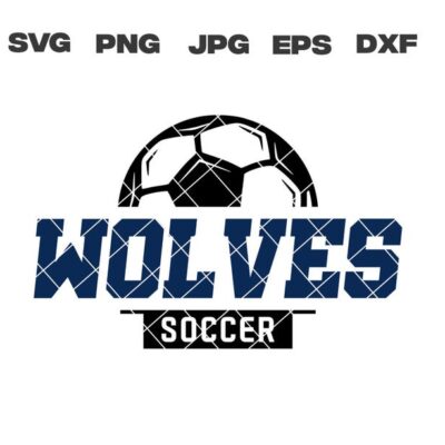 10176 Wolves SVG Wolves Soccer SVG Soccer svg png jpg dxf eps Cricut Files Digital Download Clip Art Instant Download