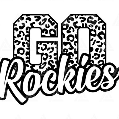 1018 Go Rockies Leopard Svg Go Rockies Football Svg Run Rockies Svg Cheer Mom T Shirt Go Team Cut File Cricut Png Pdf Vector Stencil