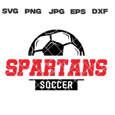 10184 Spartans SVG Spartans Soccer SVG Soccer svg png jpg dxf eps Cricut Files Digital Download Clip Art Instant Download