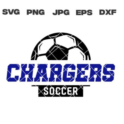 10218 Chargers SVG Chargers Soccer SVG Soccer svg png jpg dxf eps Cricut Files Digital Download Clip Art Instant Download