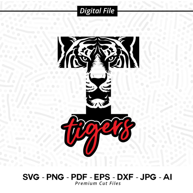 1024 Tigers SVG PNG Tigers Face svg Stacked Tigers svg Tigers Mascot svg Tigers Cheer svg Tigers Vibes svg School Spirit svg Tigers Sport