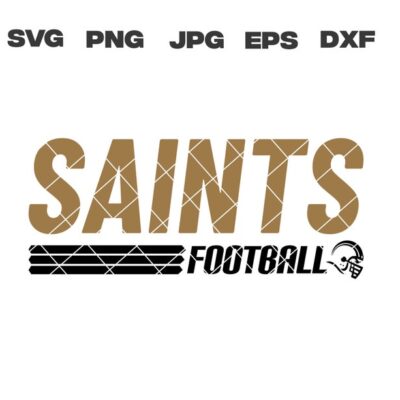 10245 Saints SVG Saints Football SVG Football Team SVG Cricut Files Digital Download T Shirt Design Silhouette Files Instant Download