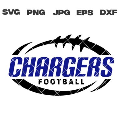 10249 Chargers SVG Chargers Football SVG Football Team svg png jpg dxf eps Cricut Files Digital Download Silhouette Instant Download