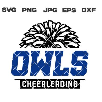 10273 Owls SVG Owls Cheerleading SVG Cheerleading svg png jpg dxf eps Cricut Files Digital Download Sublimation Vector