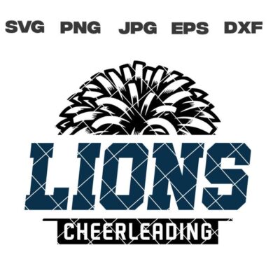 10276 Lions SVG Lions Cheerleading SVG Cheerleading svg png jpg dxf eps Cricut Files Digital Download Sublimation Vector