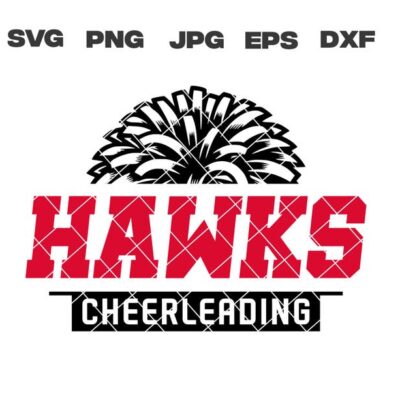 10285 Hawks SVG Hawks Cheerleading SVG Cheerleading svg png jpg dxf eps Cricut Files Digital Download Sublimation Vector