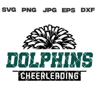 10290 Dolphins SVG Dolphins Cheerleading SVG Cheerleading svg png jpg dxf eps Cricut Files Digital Download Sublimation Vector