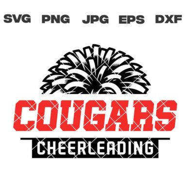 10292 Cougars SVG Cougars Cheerleading SVG Cheerleading svg png jpg dxf eps Cricut Files Digital Download Sublimation Vector