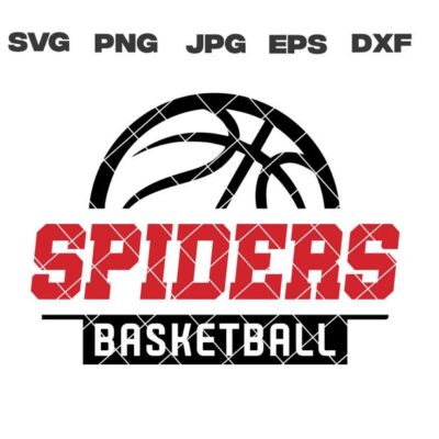 10309 Spiders SVG Spiders Basketball SVG Basketball Team svg png jpg dxf eps Cricut Files Digital Silhouette Instant Download