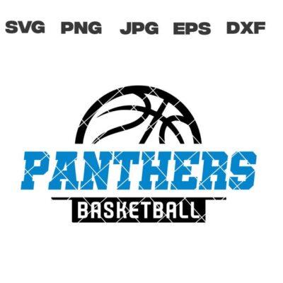 10323 Panthers SVG Panthers Basketball SVG Basketball Team svg png jpg dxf eps Cricut Files Digital Silhouette Instant Download