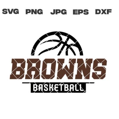 10344 Browns SVG Browns Basketball SVG Basketball Team svg png jpg dxf eps Cricut Files Digital Download Silhouette Instant Download