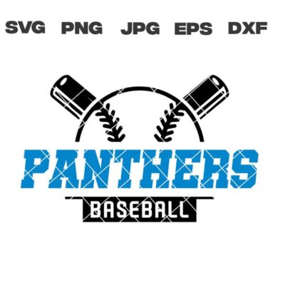 10384 Panthers SVG Panthers Baseball SVG Baseball Team svg png jpg dxf eps Cricut Files Digital Download Silhouette Instant Download