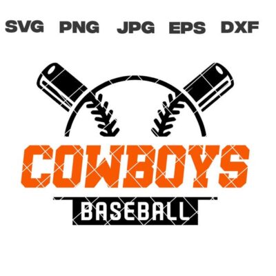 10394 Cowboys SVG Cowboys Baseball SVG Baseball Team svg png jpg dxf eps Cricut Files Digital Download Silhouette Instant Download