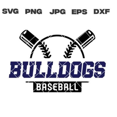 10397 Bulldogs SVG Bulldogs Baseball SVG Baseball Team svg png jpg dxf eps Cricut Files Digital Download Silhouette Instant Download