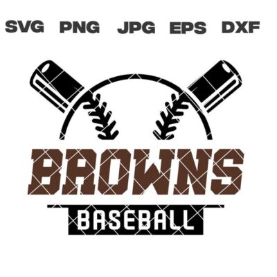 10398 Browns SVG Browns Baseball SVG Baseball Team svg png jpg dxf eps Cricut Files Digital Download Silhouette Instant Download