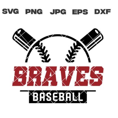 10400 Braves SVG Braves Baseball SVG Baseball Team svg png jpg dxf eps Cricut Files Digital Download Silhouette Instant Download