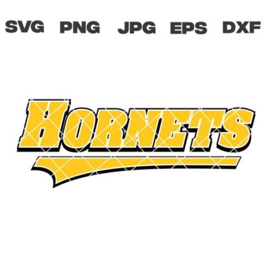 10415 Hornet svg Hornets svg dxf eps png jpg Files for Cricut Sublimation School Spirit Clipart Digital Vector