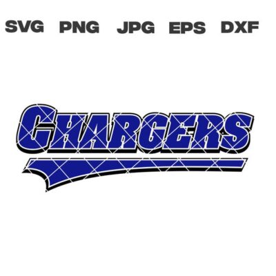 10421 Charger svg Chargers svg dxf eps png jpg Files for Cricut Sublimation School Spirit Clipart Digital Vector