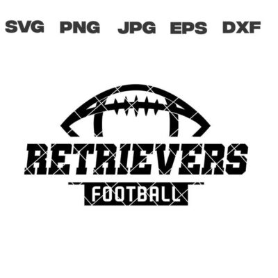 10442 Retrievers SVG Retrievers Football SVG Football Team svg png jpg dxf eps Cricut File Digital Download Silhouette Instant Download