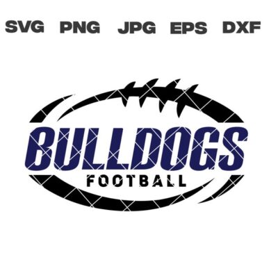 10453 Bulldogs SVG Bulldogs Football SVG Football Team svg png jpg dxf eps Cricut Files Digital Download Silhouette Instant Download