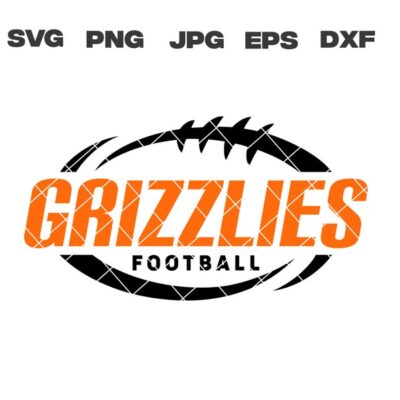 10456 Grizzlies SVG Grizzlies Football SVG Football Team svg png jpg dxf eps Cricut Files Digital Download Silhouette Instant Download