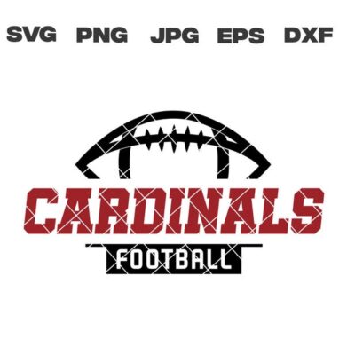 10465 Cardinals SVG Cardinals Football SVG Football Team svg png jpg dxf eps Cricut Files Digital Download Silhouette Instant Download