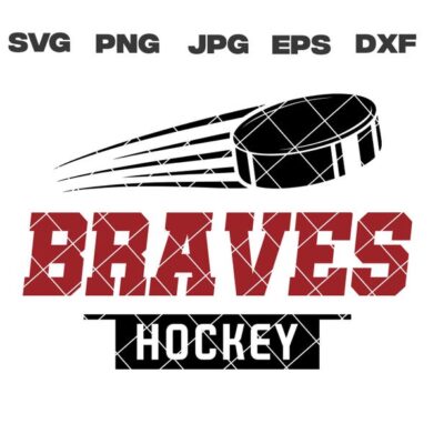 10523 Braves svg Braves Hockey svg Hockey svg png jpg dxf eps Cricut Files Digital Silhouette Instant Download