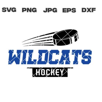 10525 Wilcats svg Wildcats Hockey svg Hockey svg png jpg dxf eps Cricut Files Digital Silhouette Instant Download