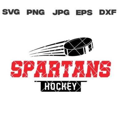 10529 Spartans svg Spartans Hockey svg Hockey svg png jpg dxf eps Cricut Files Digital Silhouette Instant Download