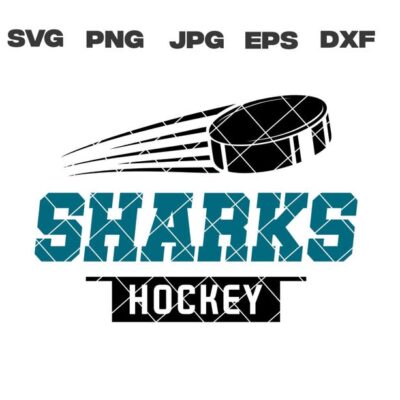 10530 Sharks svg Sharks Hockey svg Hockey svg png jpg dxf eps Cricut Files Digital Silhouette Instant Download