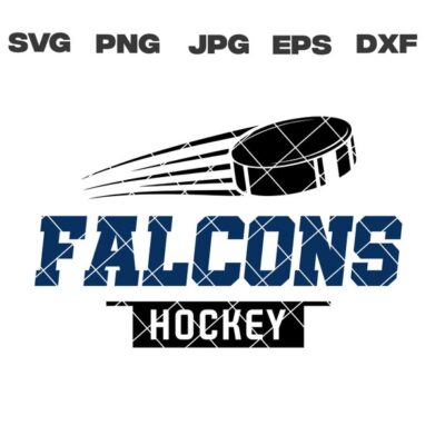 10546 Falcons svg Falcons Hockey svg Hockey svg png jpg dxf eps Cricut Files Digital Silhouette Instant Download