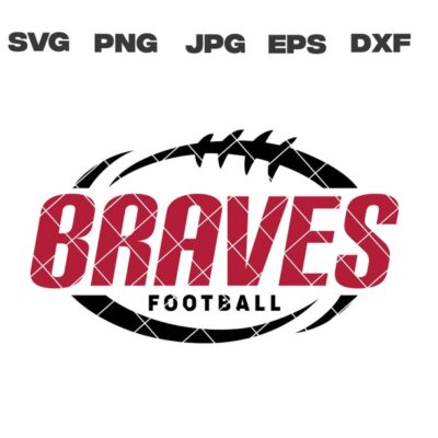 10580 Braves SVG Braves Football SVG Football Team svg png jpg dxf eps Cricut Files Digital Download Silhouette Instant Download