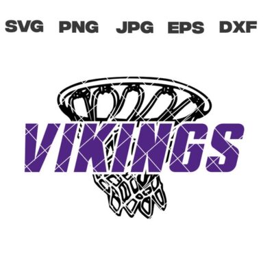 10581 Vikings SVG Vikings Basketball SVG Basketball Team SVG Cricut Files Digital Download T Shirt Design Silhouette Files Instant Download