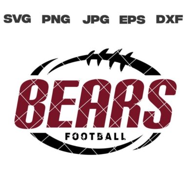 10583 Bears SVG Bears Football SVG Football Team svg png jpg dxf eps Cricut Files Digital Download Silhouette Instant Download