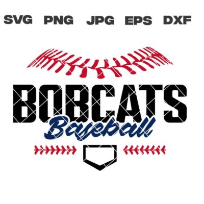 10586 Bobcats SVG Bobcats Baseball SVG Baseball Team svg png jpg dxf eps Cricut Files Digital Download Silhouette Instant Download